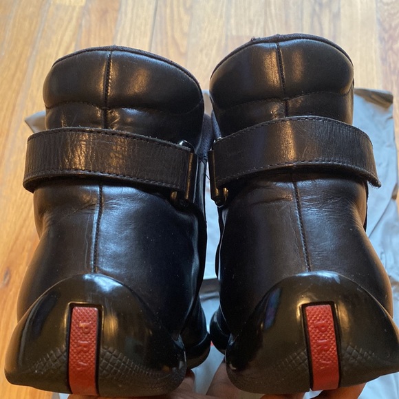 Prada Men’s Black Booty Pull-on with Strap Size 10 - Picture 14 of 14